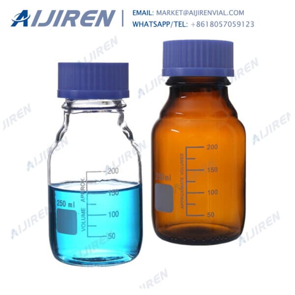 Cap Transparent amber reagent bottle